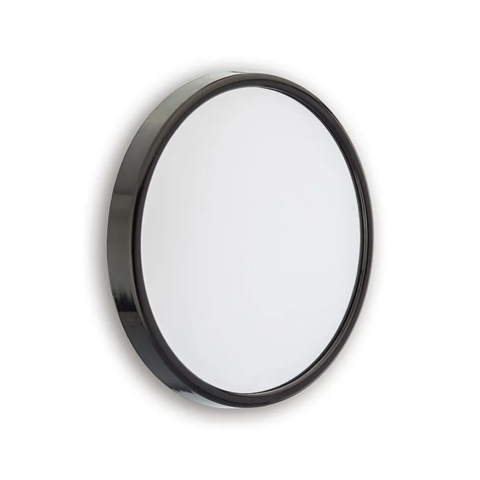 Kiamami Valentina Miroir Grossissant Avec Ventouses Et Cadre Noir 13 Cm