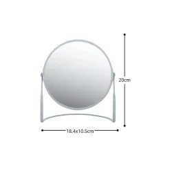 Spirella Miroir grossissant sur pied Acier AKIRA Bleu Glacé mat