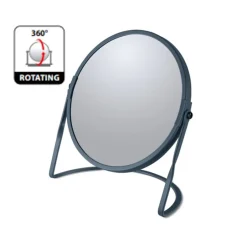 Spirella Miroir grossissant sur pied Acier AKIRA Pétrole mat