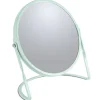 Spirella Miroir grossissant sur pied Acier AKIRA Vert Glacé mat