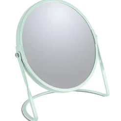 Spirella Miroir grossissant sur pied Acier AKIRA Vert Glacé mat