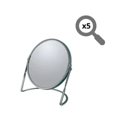 Spirella Miroir grossissant sur pied Acier AKIRA Gris mat* Miroir Grossissant