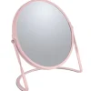 Spirella Miroir grossissant sur pied Acier AKIRA Rose mat