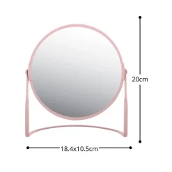 Spirella Miroir grossissant sur pied Acier AKIRA Rose mat