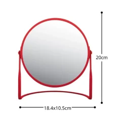 Spirella Miroir grossissant sur pied Acier AKIRA Rouge mat* Miroir Grossissant