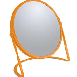 Spirella Miroir grossissant sur pied Acier AKIRA Orange mat