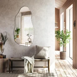 Tulup Miroir irrégulier 50 x 100 pour chambre 1 pièce* Miroir Simple