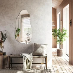 Tulup Miroir irrégulier 45 x 90 boho 1 pièce