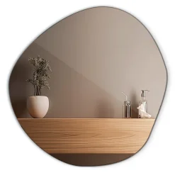 Tulup Miroir irrégulier 67 x 68 pour salle de bain 1 pièce