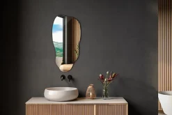 Tulup Miroir irrégulier 40 x 80 murale 1 pièce