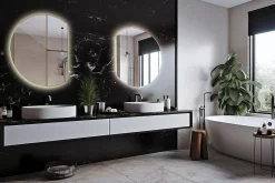 Tulup Miroir LED forme originale 70x80 cm lumière neutre 1 pc* Miroir Lumineux