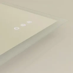 Saniverre Miroir LED lumineux TEMEO 90 x 120 cm (ou 120x90) antibuée + intensité 2100 lms & couleur réglables salle de bain -