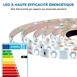 Saniland Miroir LED Salle de bain 120x70cm avec horloge digitale et hauts parleurs Bluetooth