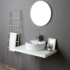 Kiamami Valentina Miroir Moderne Rond 60 Cm Sans Cadre