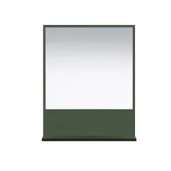 Calicosy Miroir mural avec 1 tablette L60 cm - PUREBLISS* Etagère Salle De Bains
