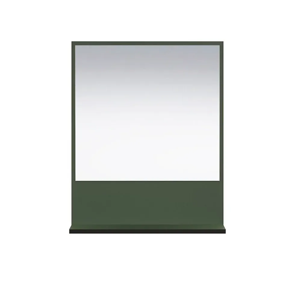 Calicosy Miroir mural avec 1 tablette L60 cm - PUREBLISS* Etagère Salle De Bains