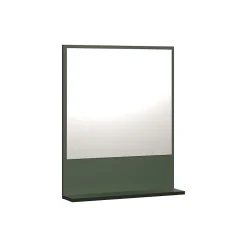 Calicosy Miroir mural avec 1 tablette L60 cm - PUREBLISS* Etagère Salle De Bains