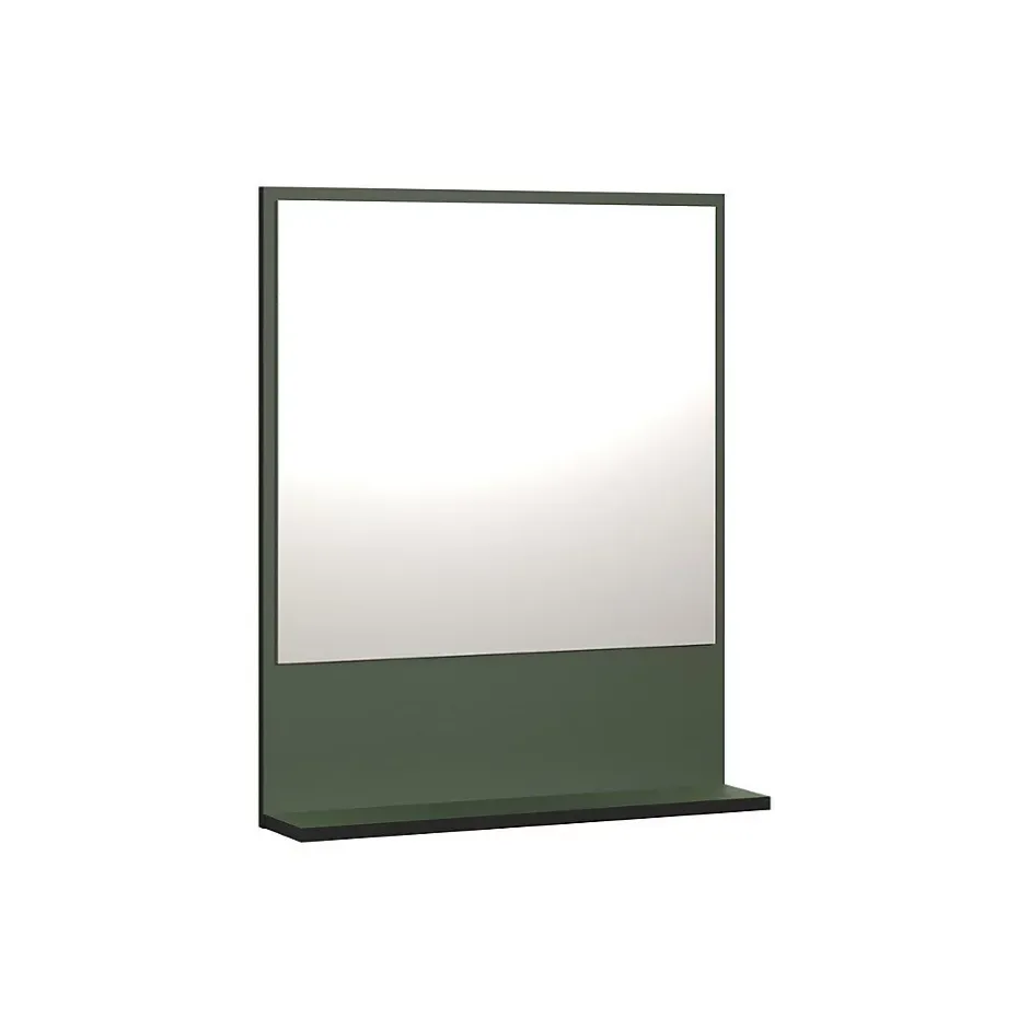 Calicosy Miroir mural avec 1 tablette L60 cm - PUREBLISS* Etagère Salle De Bains