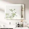 Giantex Miroir Mural de Salle de Bain LED Antibuée avec Interrupteur Tactile 3 Couleurs Luminosité Réglable Rectangulaire
