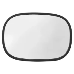 Helloshop26 Miroir mural ovale 70 x 50 noir