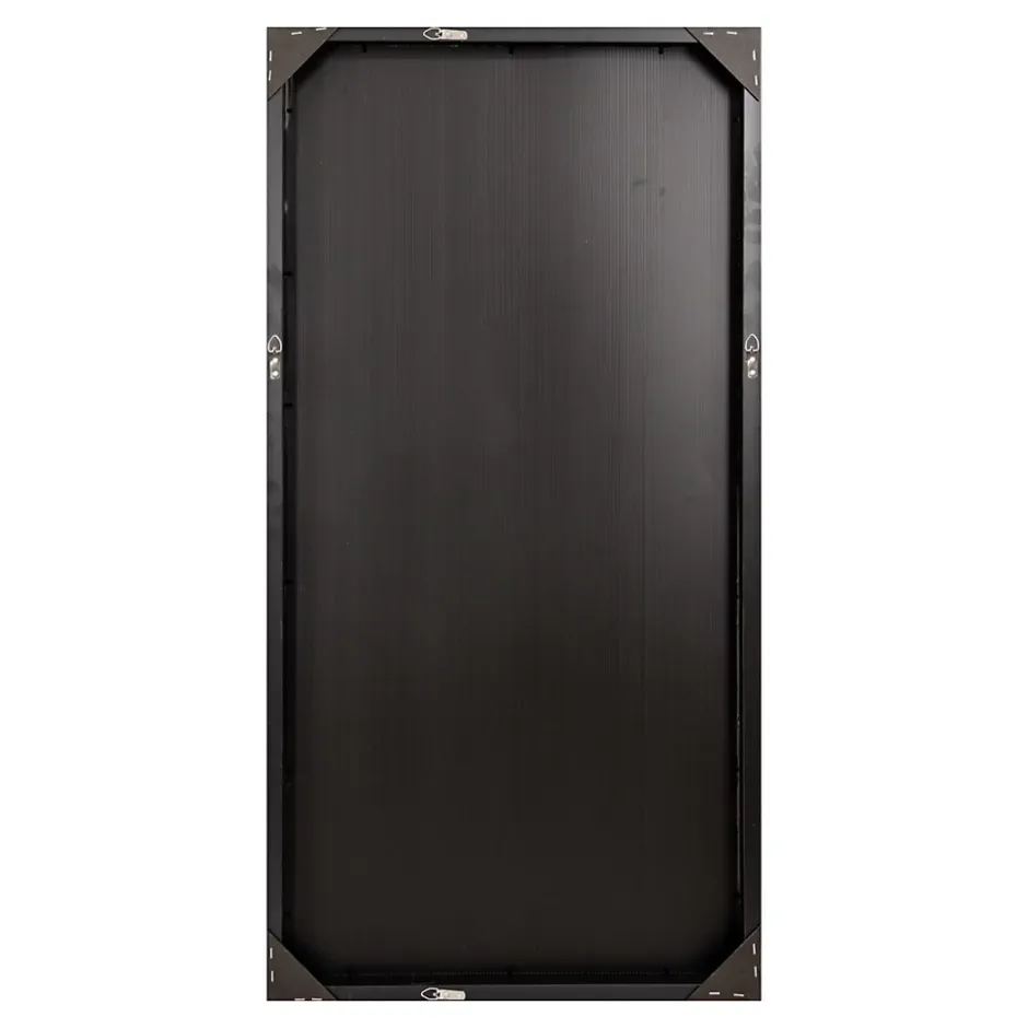 Helloshop26 Miroir mural rectangulaire 102 x 52 noir