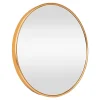 Helloshop26 Miroir mural rond 60 cm aluminium aluminium* Miroir Simple