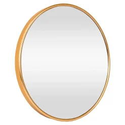 Helloshop26 Miroir mural rond 60 cm aluminium aluminium* Miroir Simple