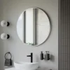 Bernstein Miroir mural rond design de salle de bain, cadre en aluminium, verre 4mm - 8232 - Couleur et Blanc, 80cm* Miroir Simple