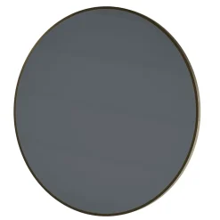 Bernstein Miroir mural rond design de salle de bain, cadre en aluminium, verre 4mm - 8232 - Couleur et 80cm, Or* Miroir Simple