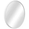 Helloshop26 Miroir mural rond diamètre 50 cm blanc