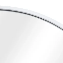 Helloshop26 Miroir mural rond diamètre 50 cm blanc