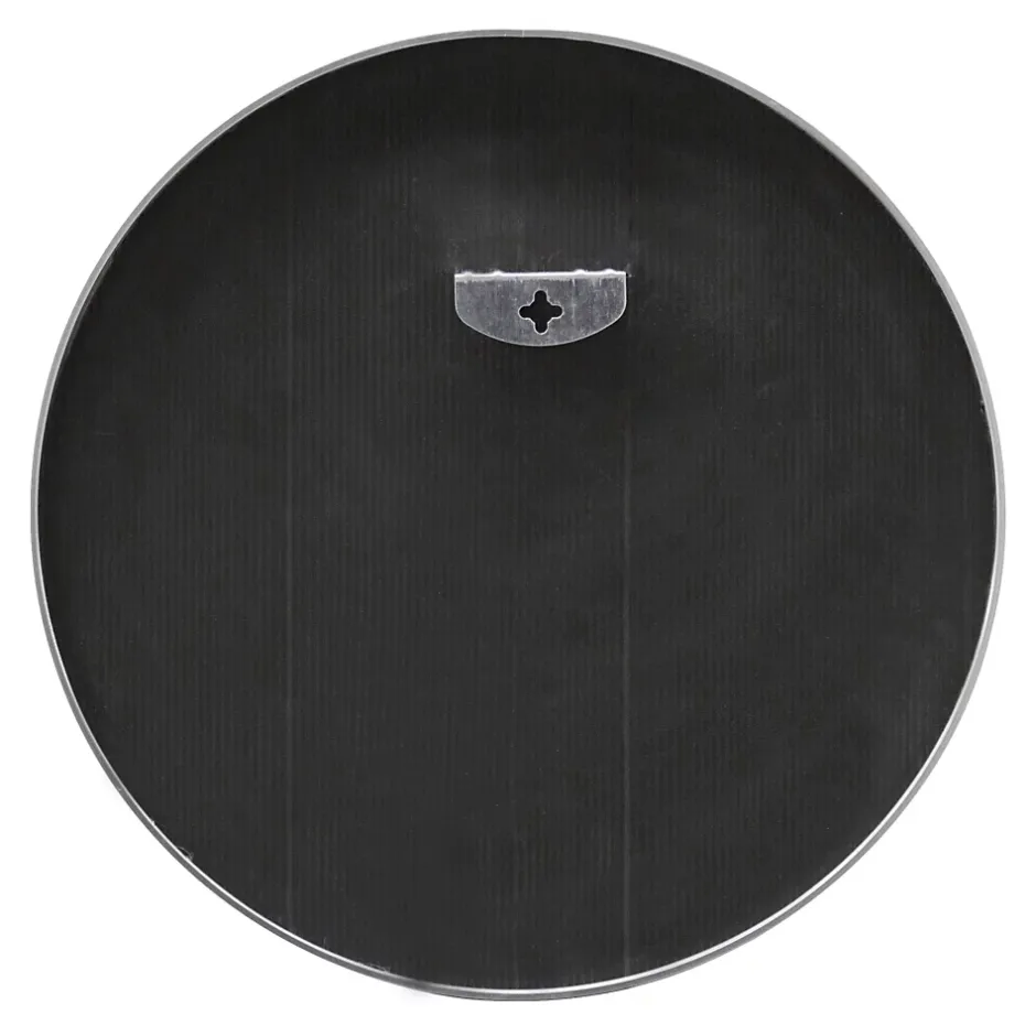 Helloshop26 Miroir mural rond diamètre 50 cm argente* Miroir Simple
