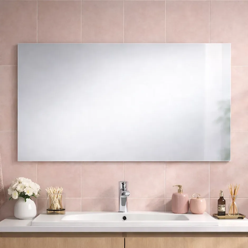 Kiamami Valentina Miroir Mural 100X60 Avec Bord Anti-Coupure* Miroir Grossissant