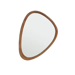 Berah Getah Miroir organique en mindi massif 75x60 cm