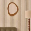 Berah Getah Miroir organique en teck massif 75x60 cm* Miroir Simple