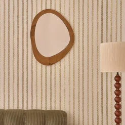 Berah Getah Miroir organique en teck massif 75x60 cm* Miroir Simple