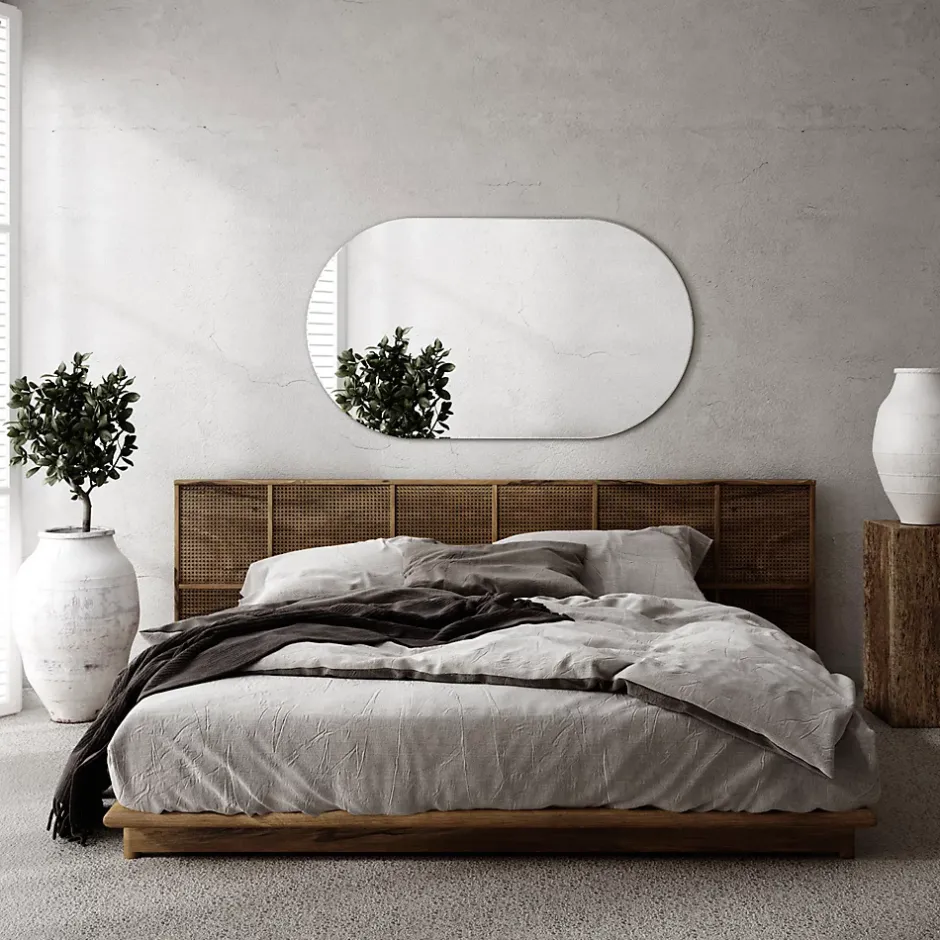 Tulup Miroir ovale 46x80 cm déco murale chambre 1 pièce* Miroir Simple