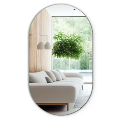 Tulup Miroir ovale 58x100 cm grand format intérieur 1 pièce