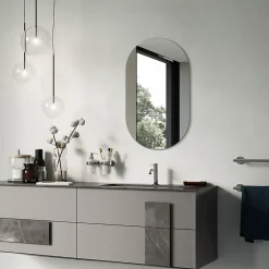 Tulup Miroir ovale 58x100 cm grand format intérieur 1 pièce