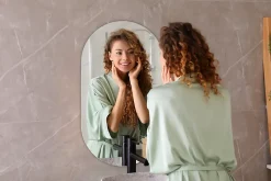 Tulup Miroir ovale 58x100 cm grand format intérieur 1 pièce