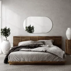 Tulup Miroir ovale 40x70 cm mural salle de bain 1 pièce