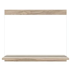 [En.Casa] Miroir pour salle de bains Krildihana 60 x 50 x 12 cm effet chêne en.casa* Miroir Simple