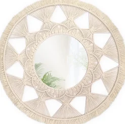 Rea MIROIR BOHO 322050 65CM BEIGE* Miroir Simple
