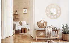 Rea MIROIR BOHO 322050 65CM BEIGE* Miroir Simple