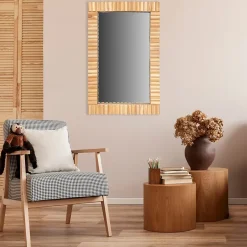 Rea MIROIR KLNA-MR03 35CM BROWN 55X35X2CM
