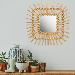 Rea MIROIR QDJ071 45CM BEIGE 45X45X2,5CM