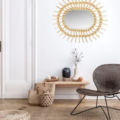 Rea MIROIR QDJ5749 49CM BROWN 57X49X2CM