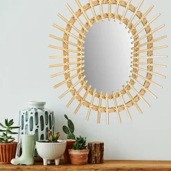 Rea MIROIR QDJ5749 49CM BROWN 57X49X2CM