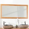 Wanda Collection Miroir rectangle en teck massif 140x70