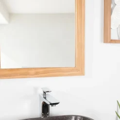 Wanda Collection Miroir rectangle en teck massif 70x50 cm